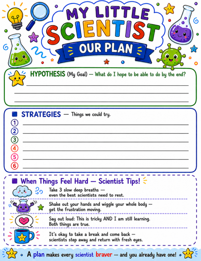 My Little Scientist Experiment Journal